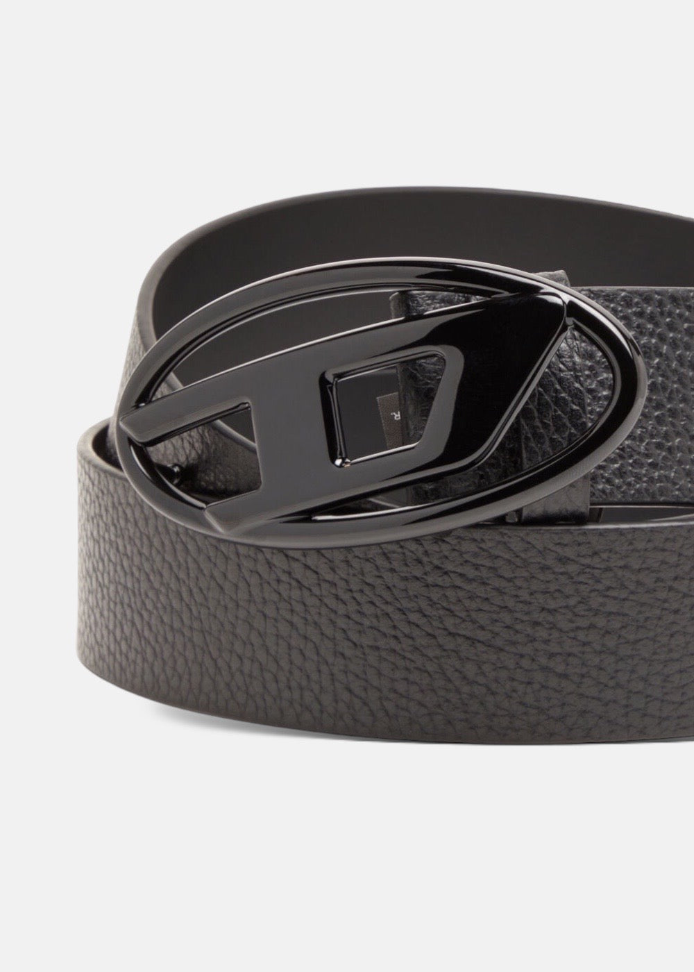 Ceinture en Cuir avec Boucle Noire