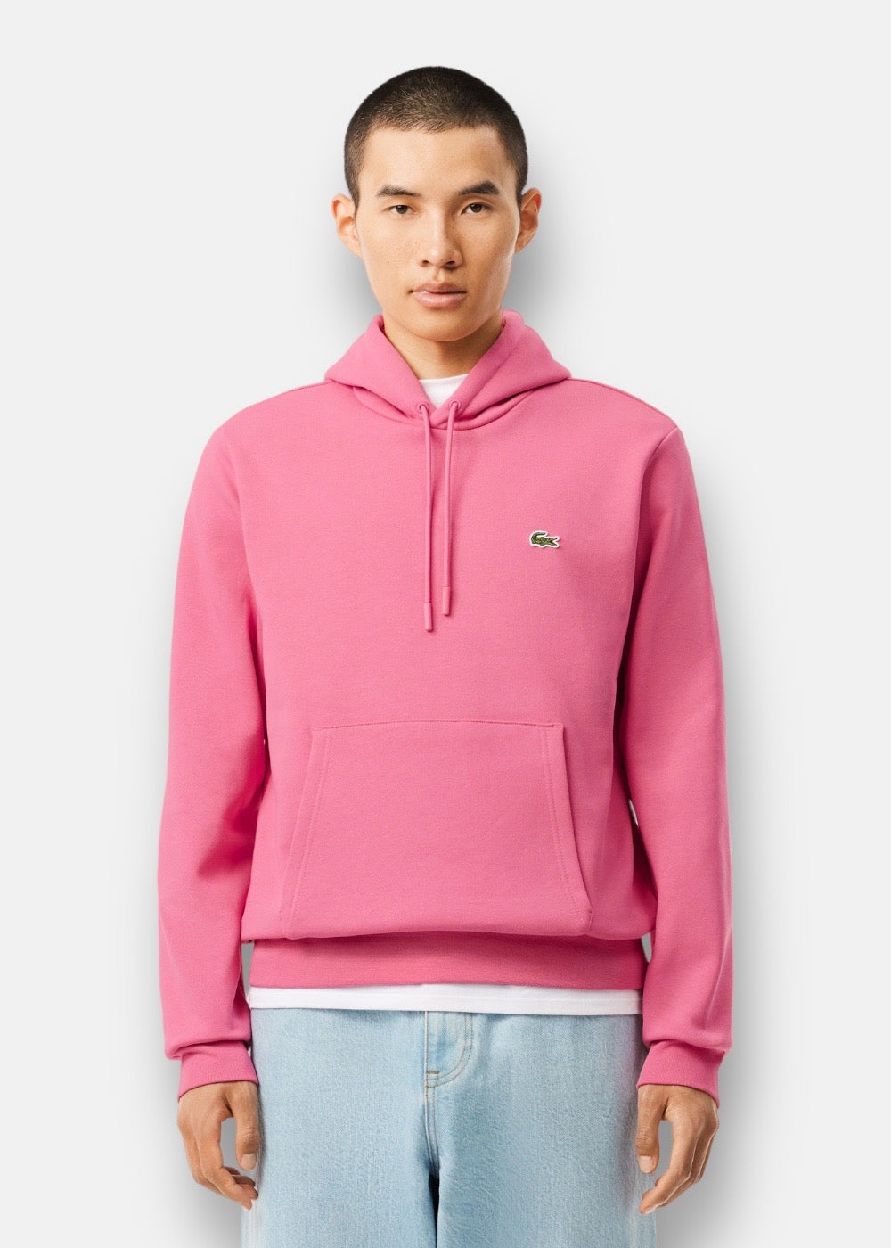 Sweat shirt a capuche iconique rose