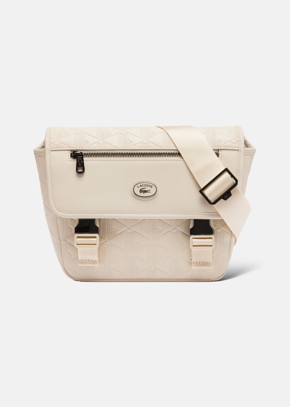 Sac Messenger Momogramme - Blanc