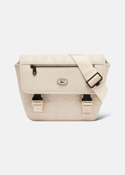 Sac Messenger Momogramme - Blanc