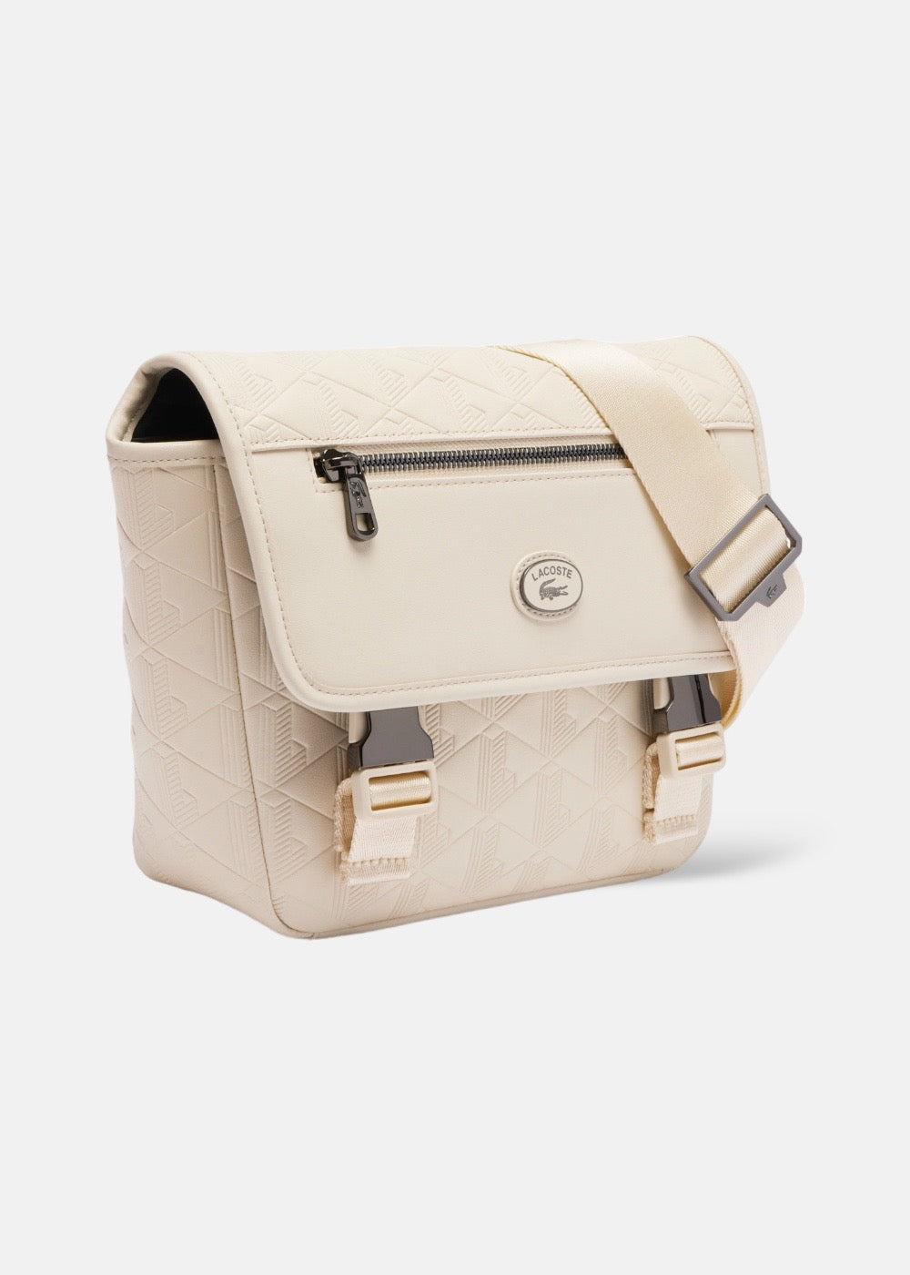 Sac Messenger Momogramme - Blanc