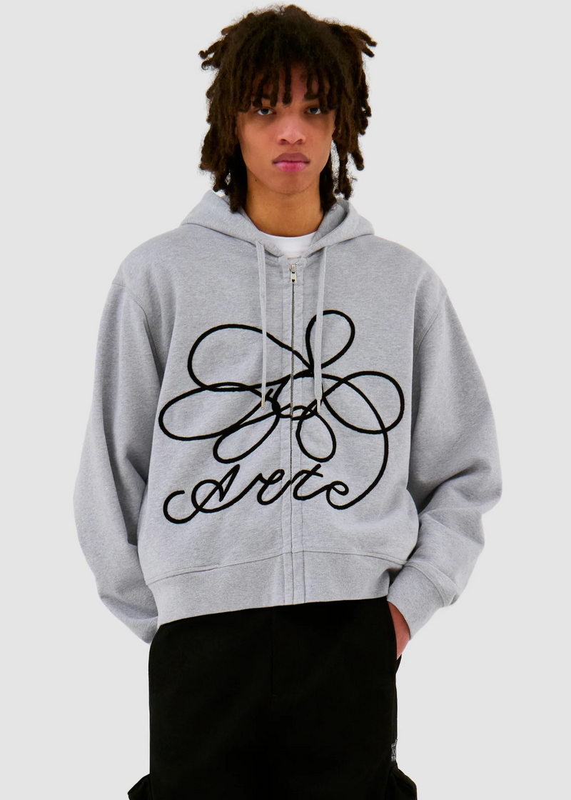 Sweat à capuche zippé Flower Logo