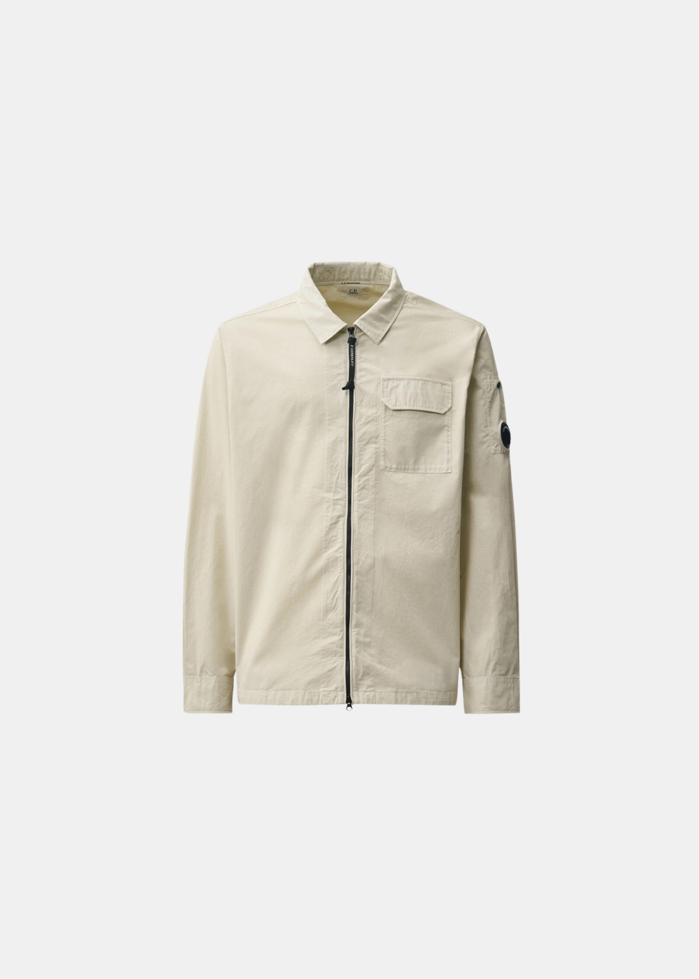 Surchemise zippée gabardine - écru