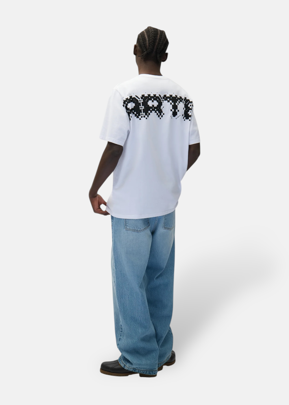 T-shirt Pixel Back - blanc