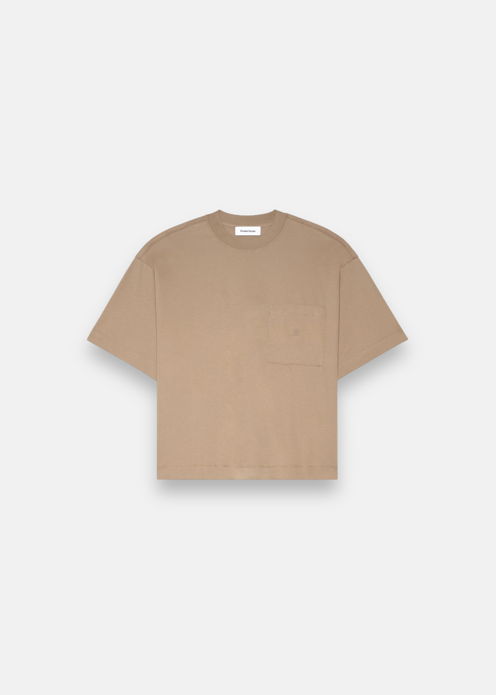 T-shirt Oversized Pocket É- marron