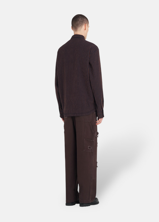 Chemise Flannel Stripe - marine