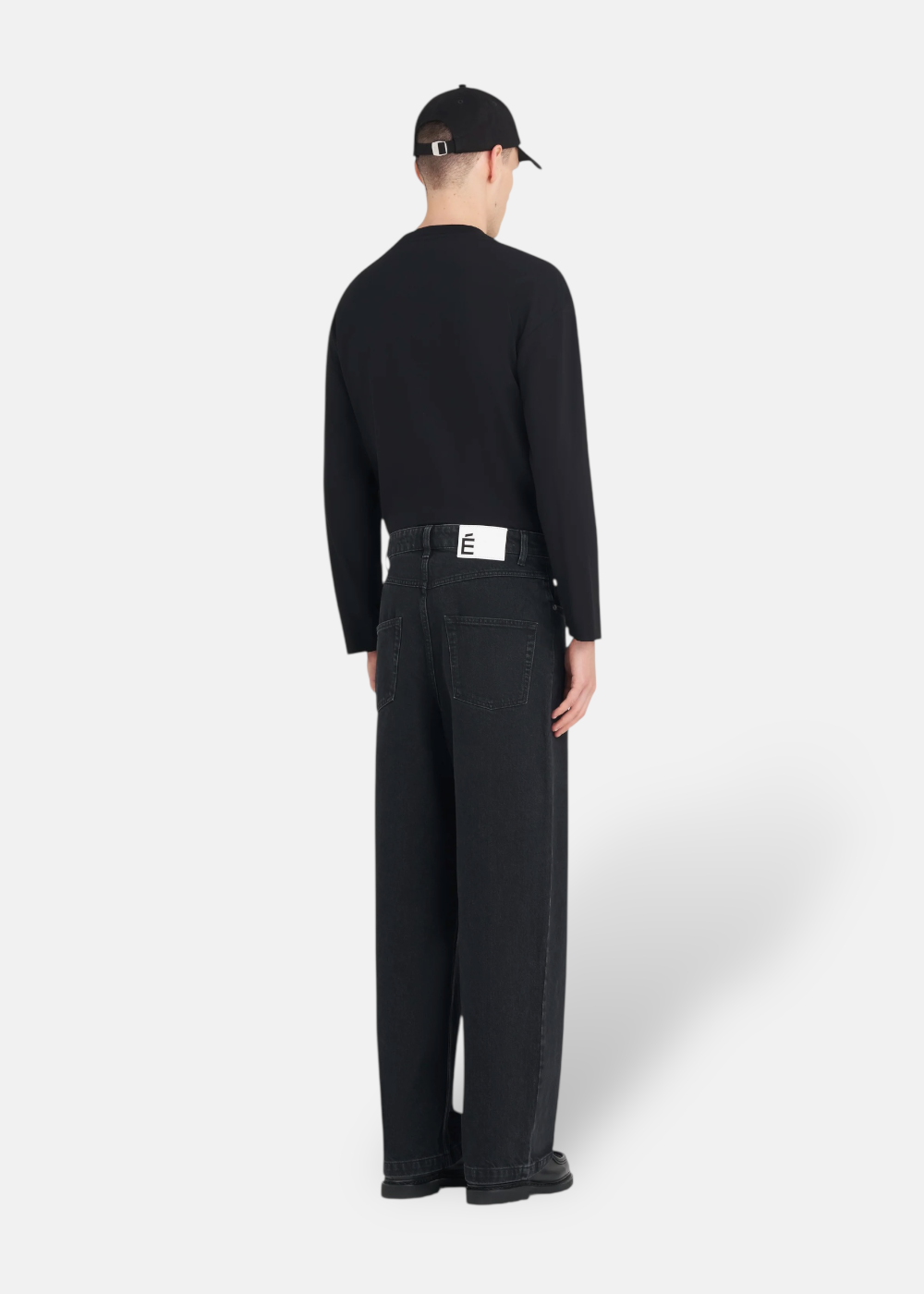 Jeans Loose Denim Ample  - noir
