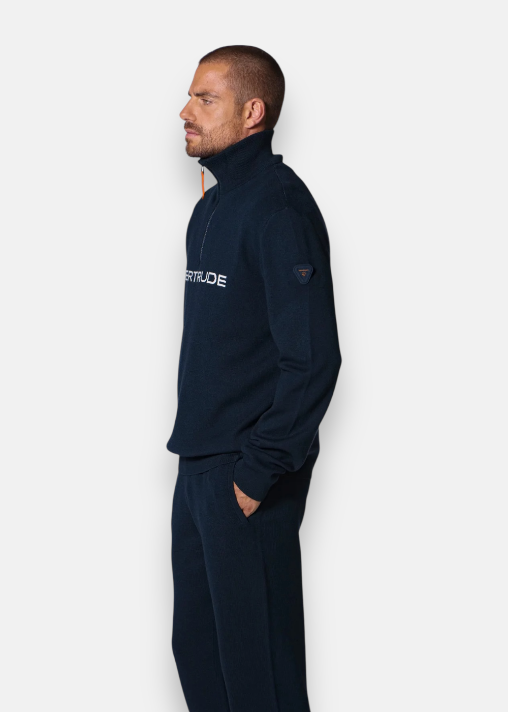 Pull Col Camionneur Mixte Lewisger - marine