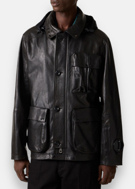 Veste Lens en Cuir - noir