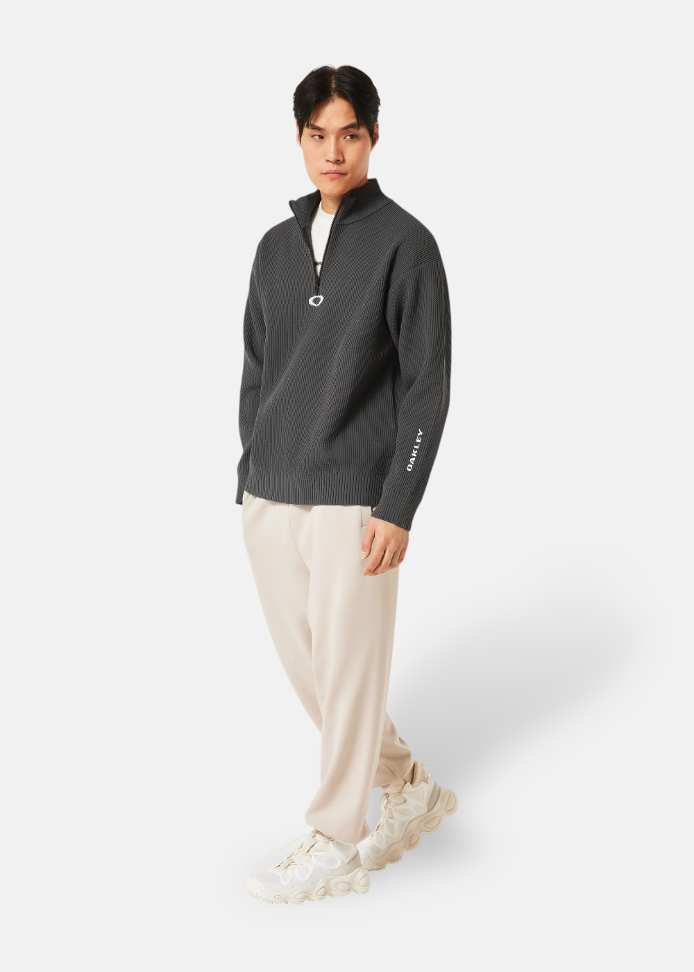 Pull technique demi New Retro Sweater 1.0 – gris