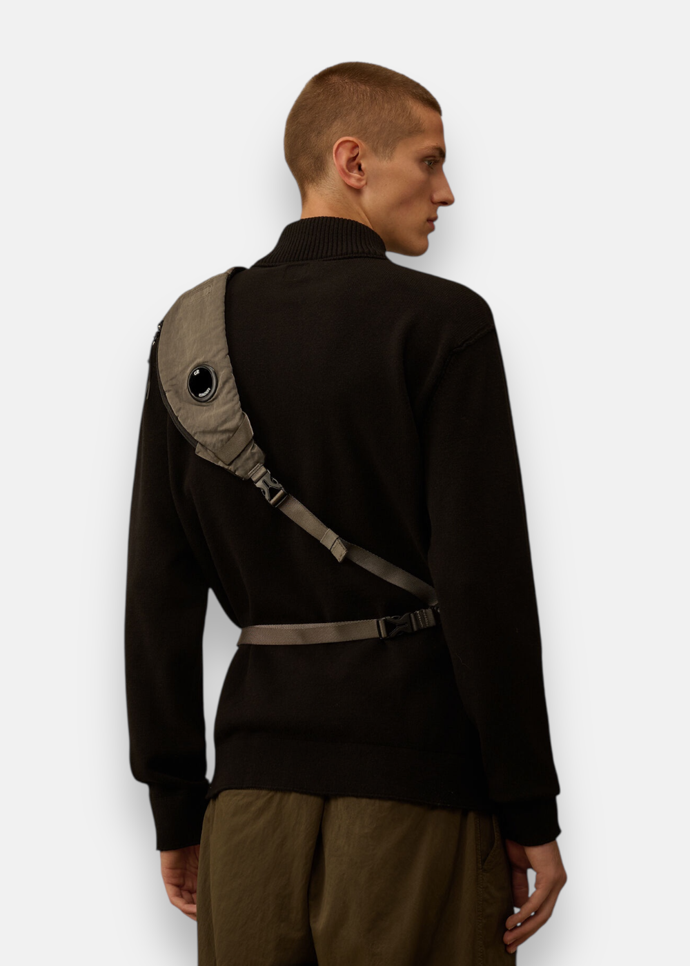Sacoche crossbody en nylon - Dark shadow