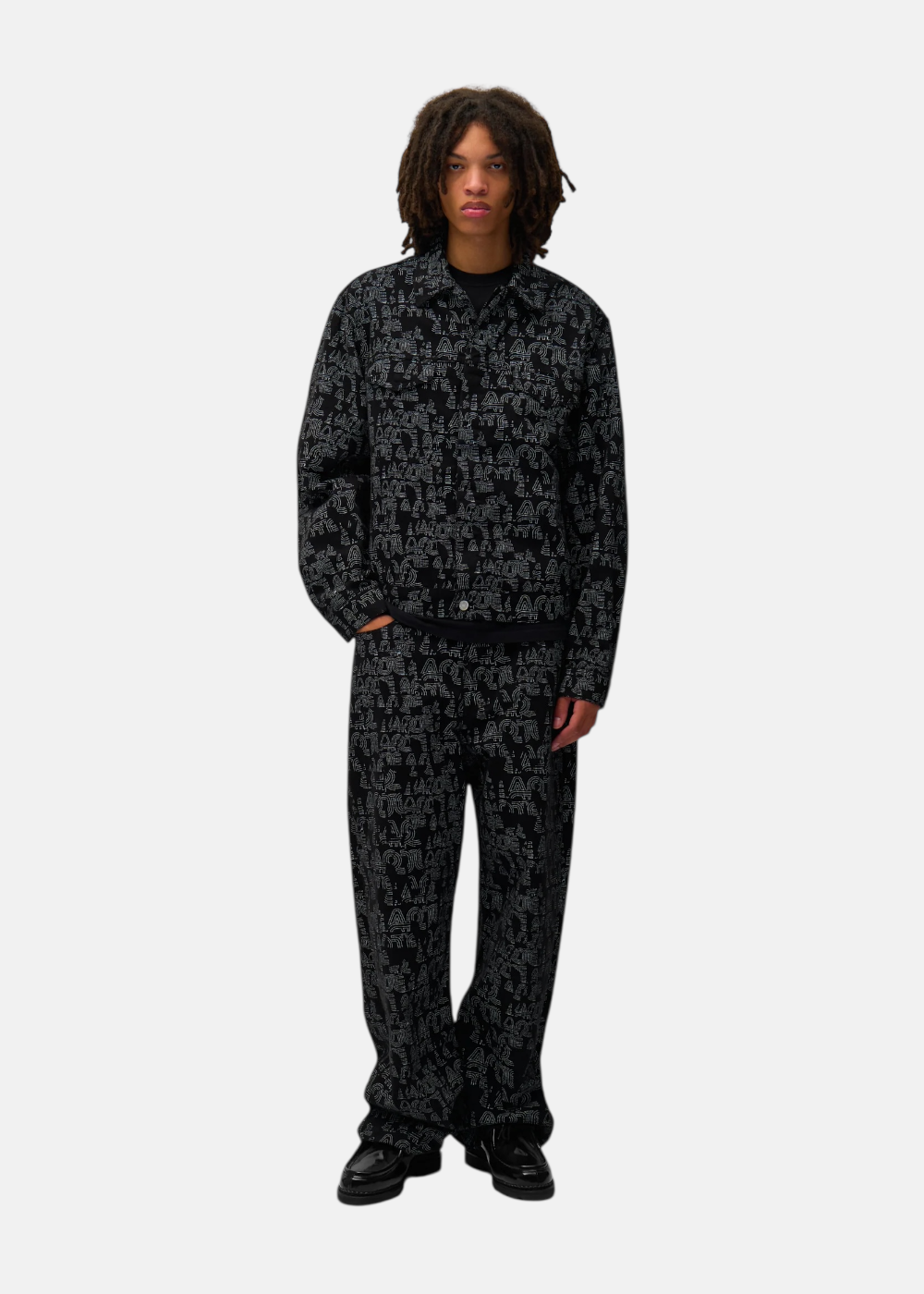 Pantalon  Allover Motifs - noir