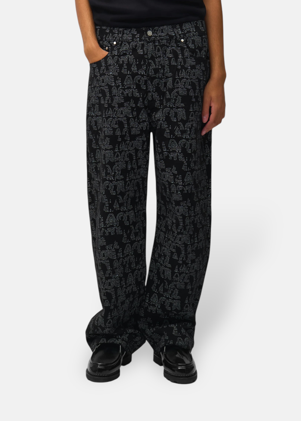 Pantalon  Allover Motifs - noir