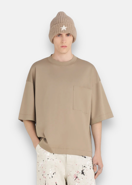 T-shirt Oversized Pocket É- marron