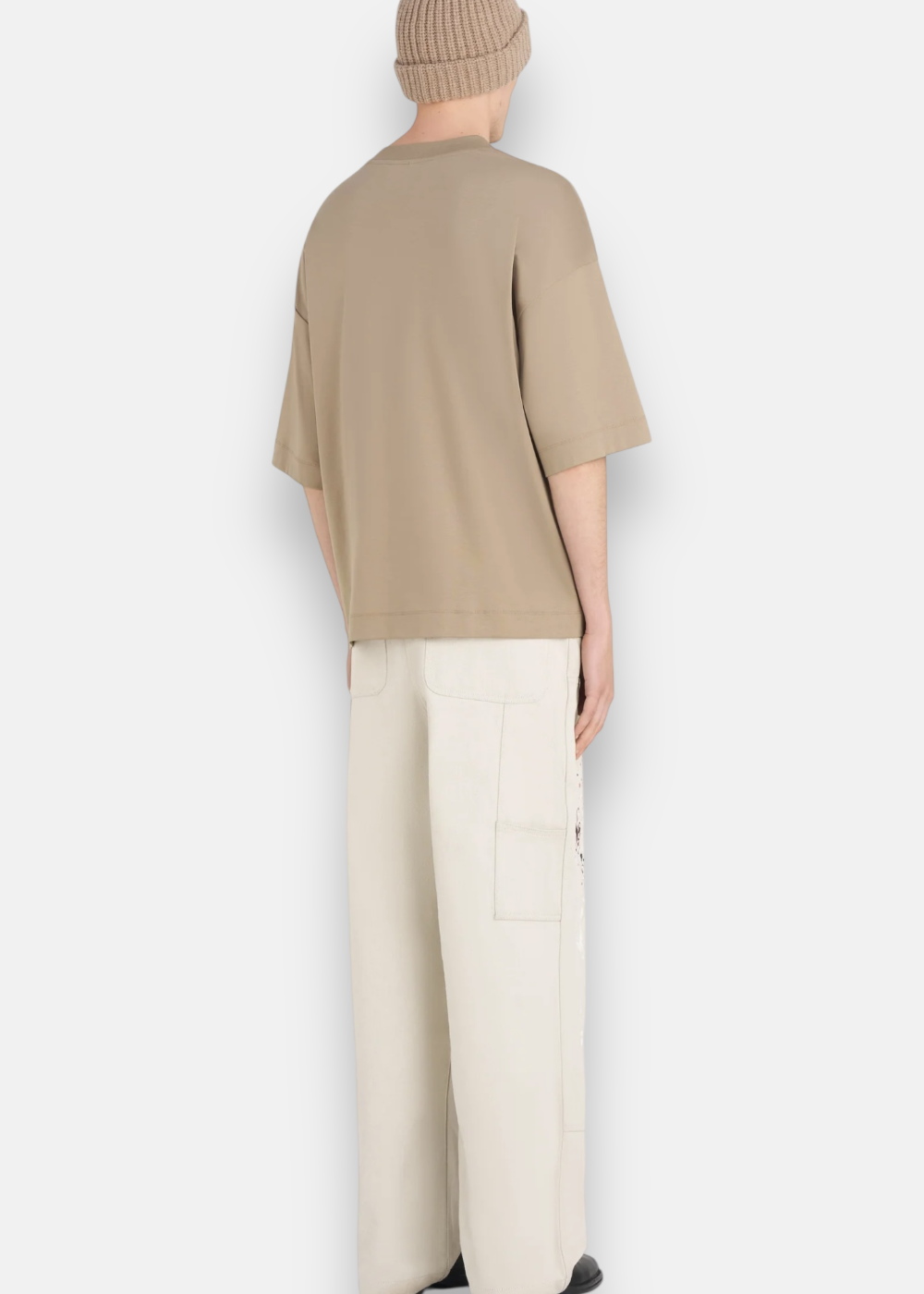 T-shirt Oversized Pocket É- marron