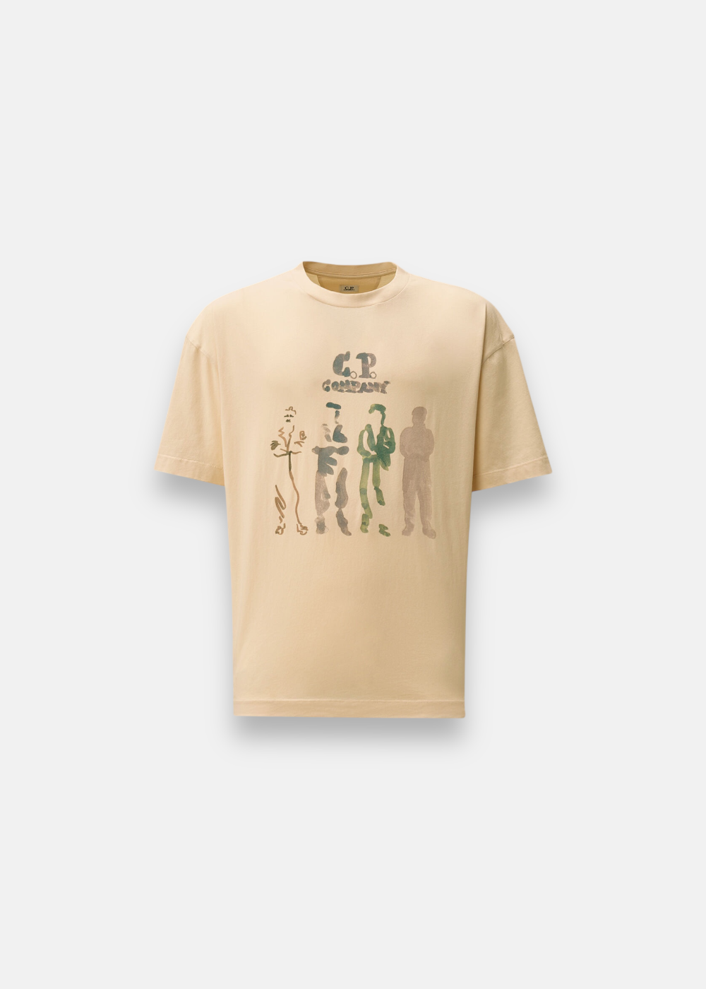 T-shirt jersey 30/1 Logo British Sailor- beige