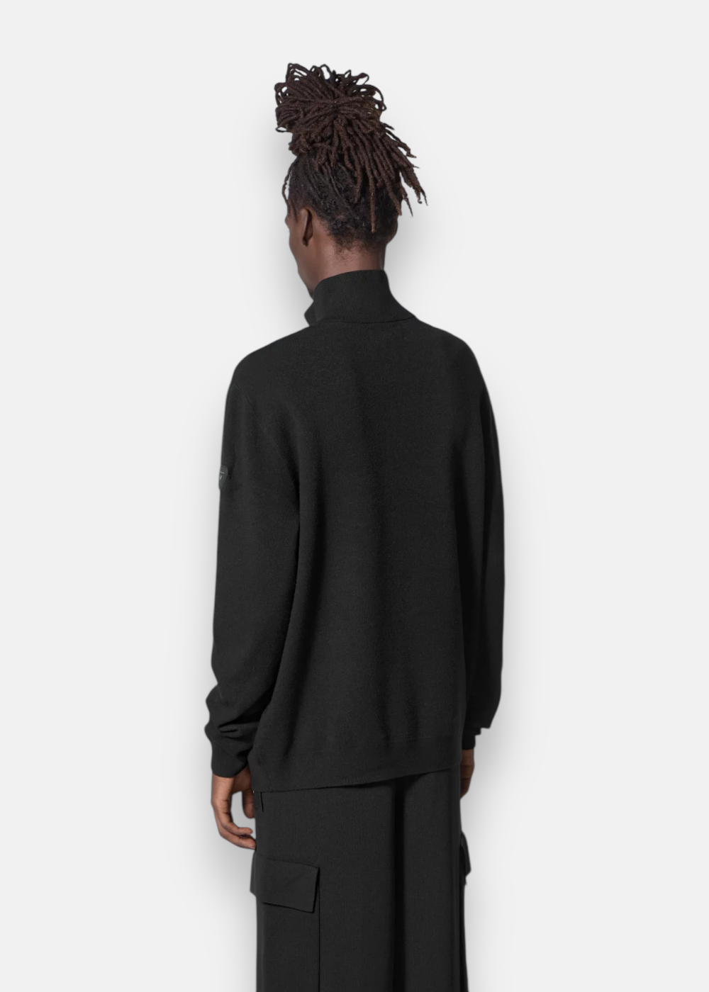 Pull Camionneur Lewis Maille Jacquard -noir