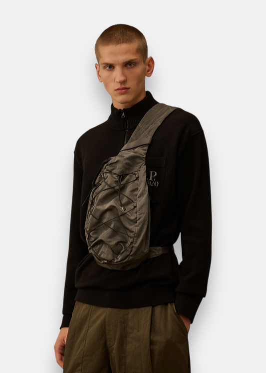 Sacoche crossbody en nylon - Dark shadow