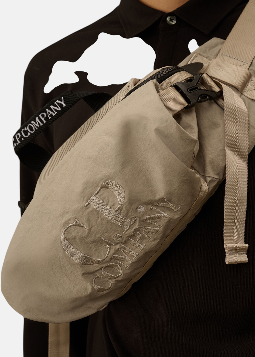 Sacoche crossbody Paper Touch - beige