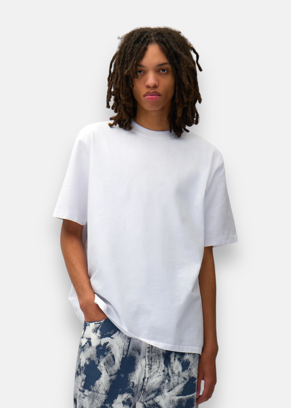T-shirt  Imprimé Blocs - blanc