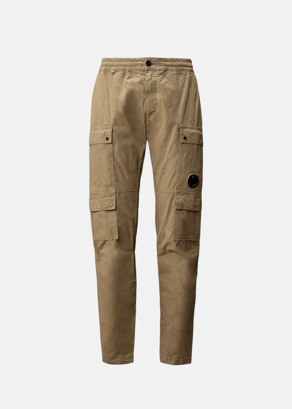 Pantalon cargo microreps - beige