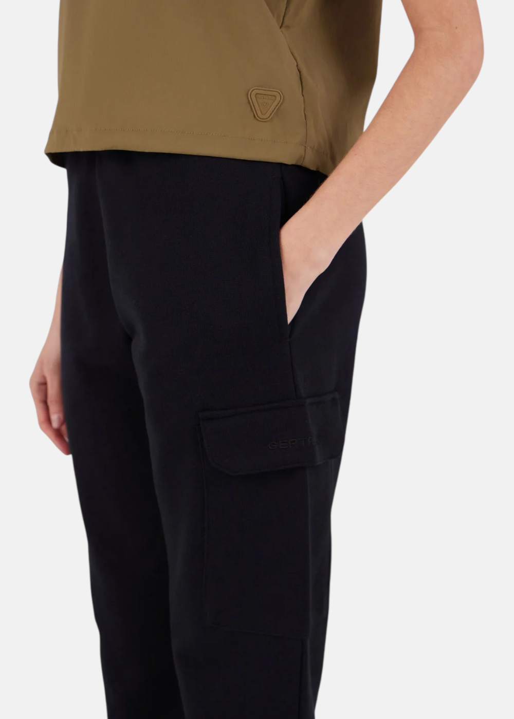 Pantalon Jogging Cargo Unisexe Mario - noir