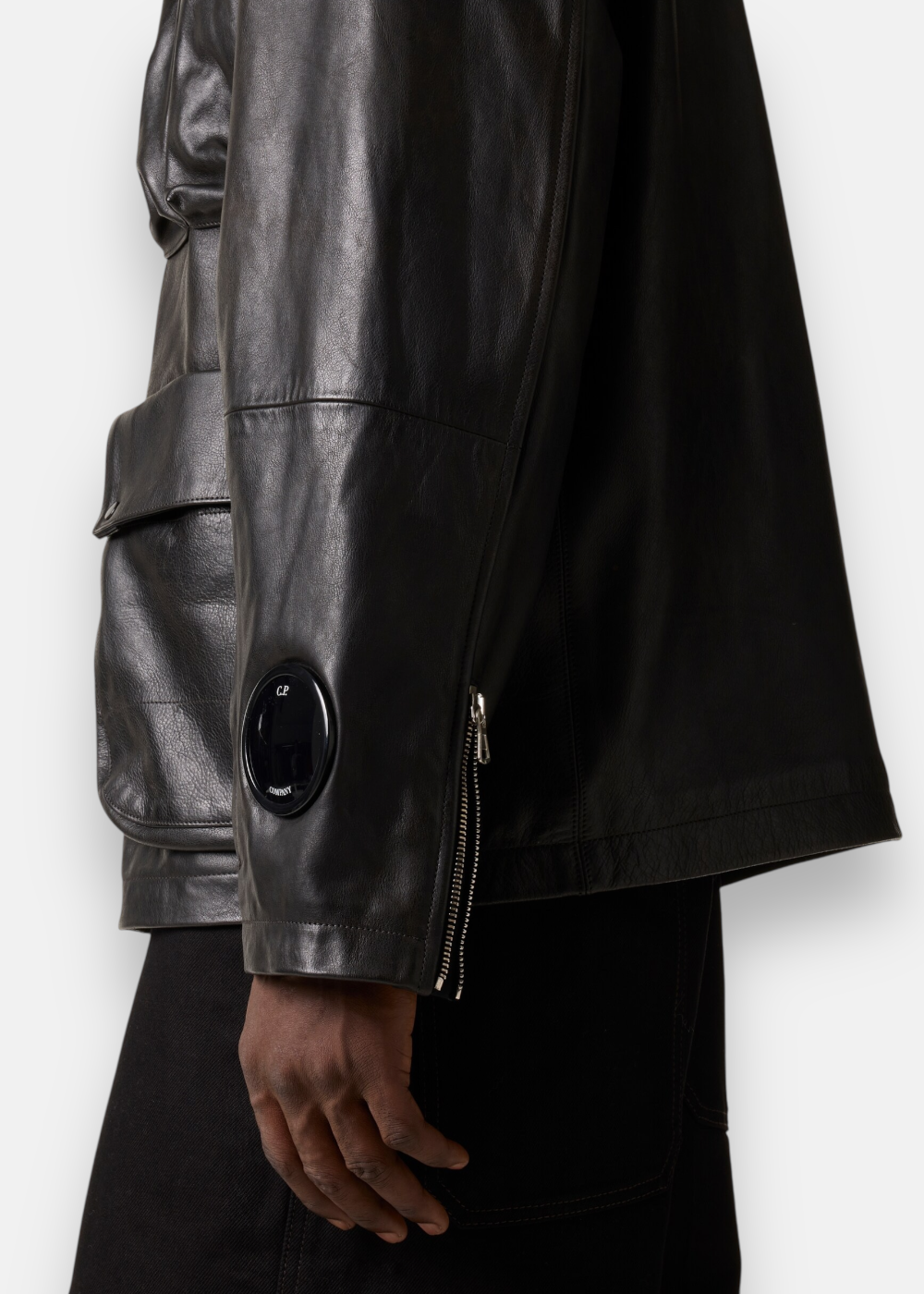 Veste Lens en Cuir - noir