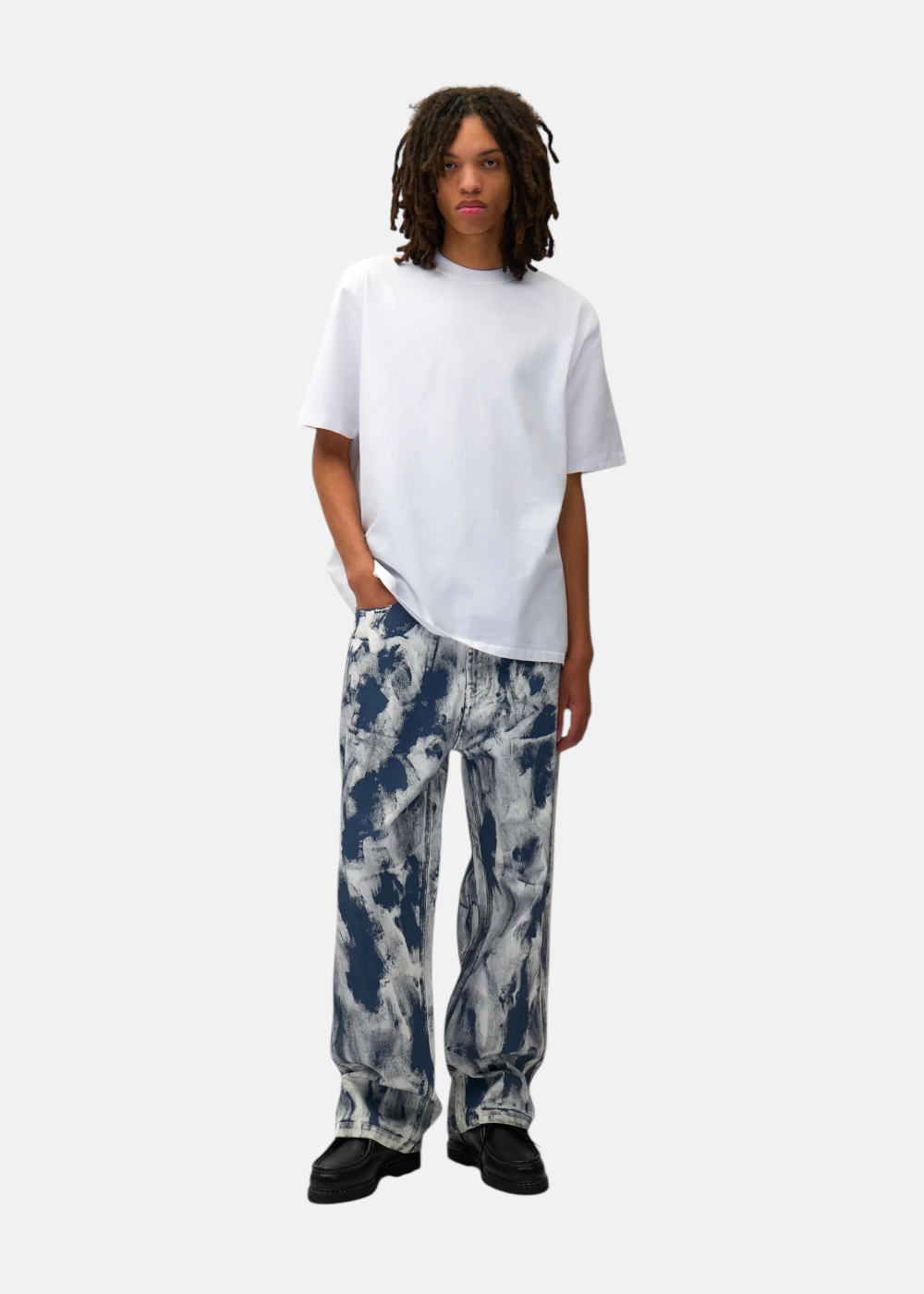 T-shirt  Imprimé Blocs - blanc