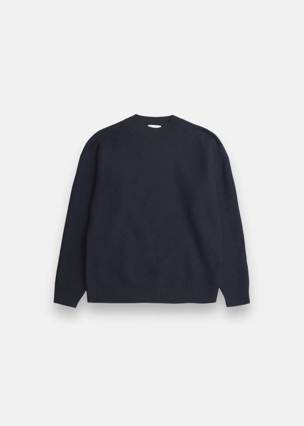 Pull Rom En Laine Bouillie - marine