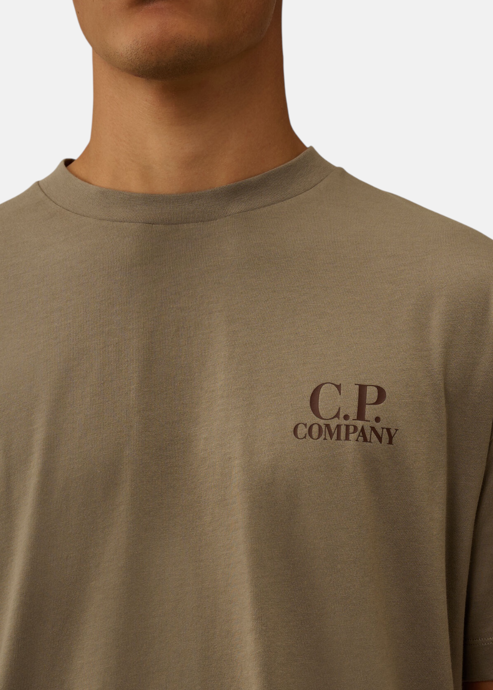T-shirt 30/1 logo back – gris
