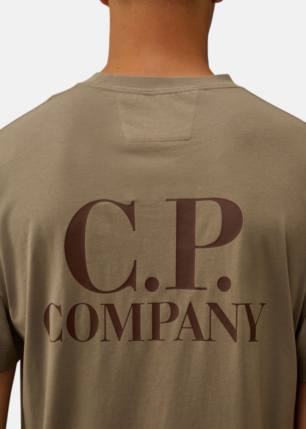 T-shirt 30/1 logo back – gris