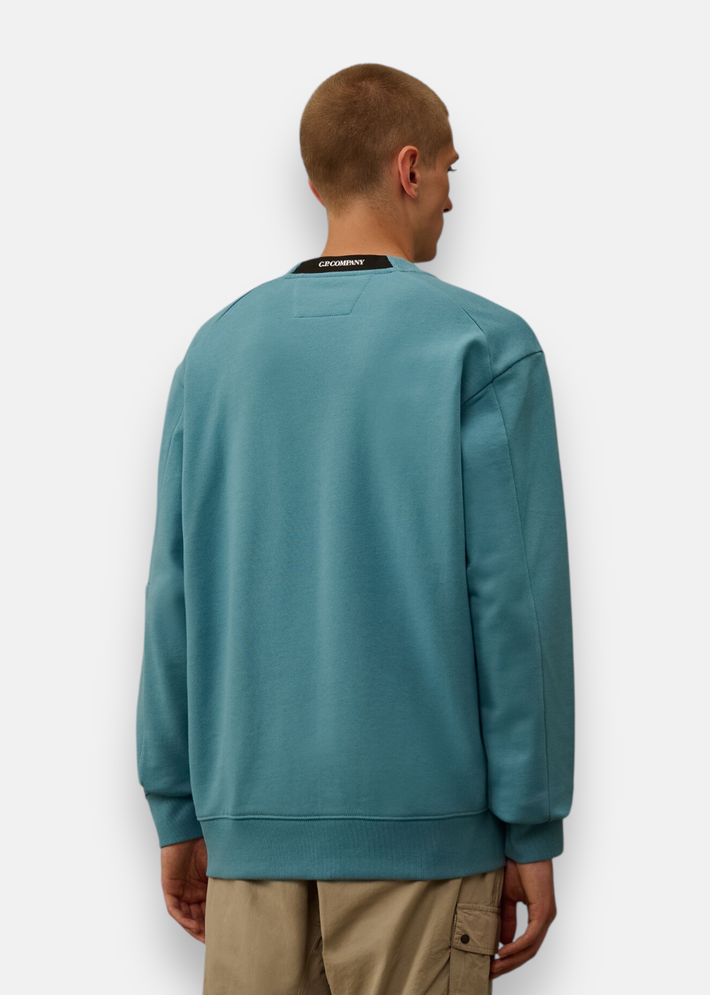Sweat-shirt col rond - aegean blue