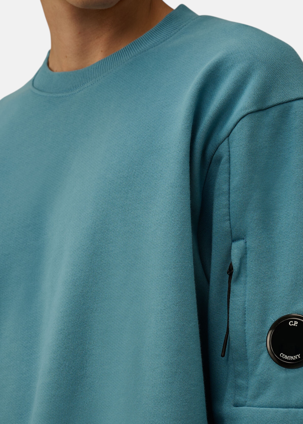 Sweat-shirt col rond - aegean blue