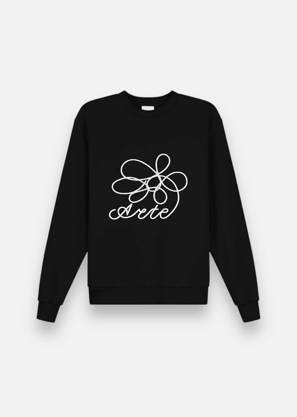 Sweat-shirt col rond Flower Logo - Noir