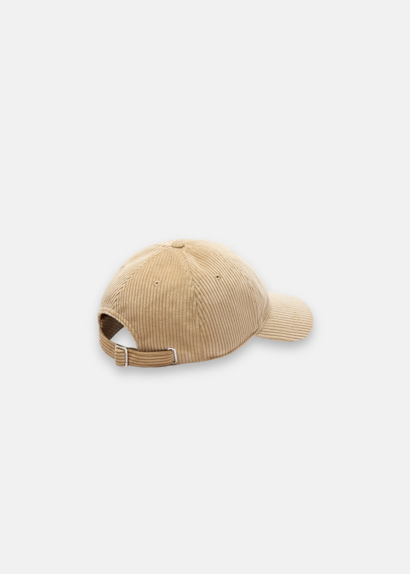 Casquette en Velours de Coton  - Beige