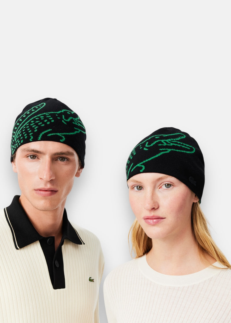 Bonnet en laine lacoste best sale