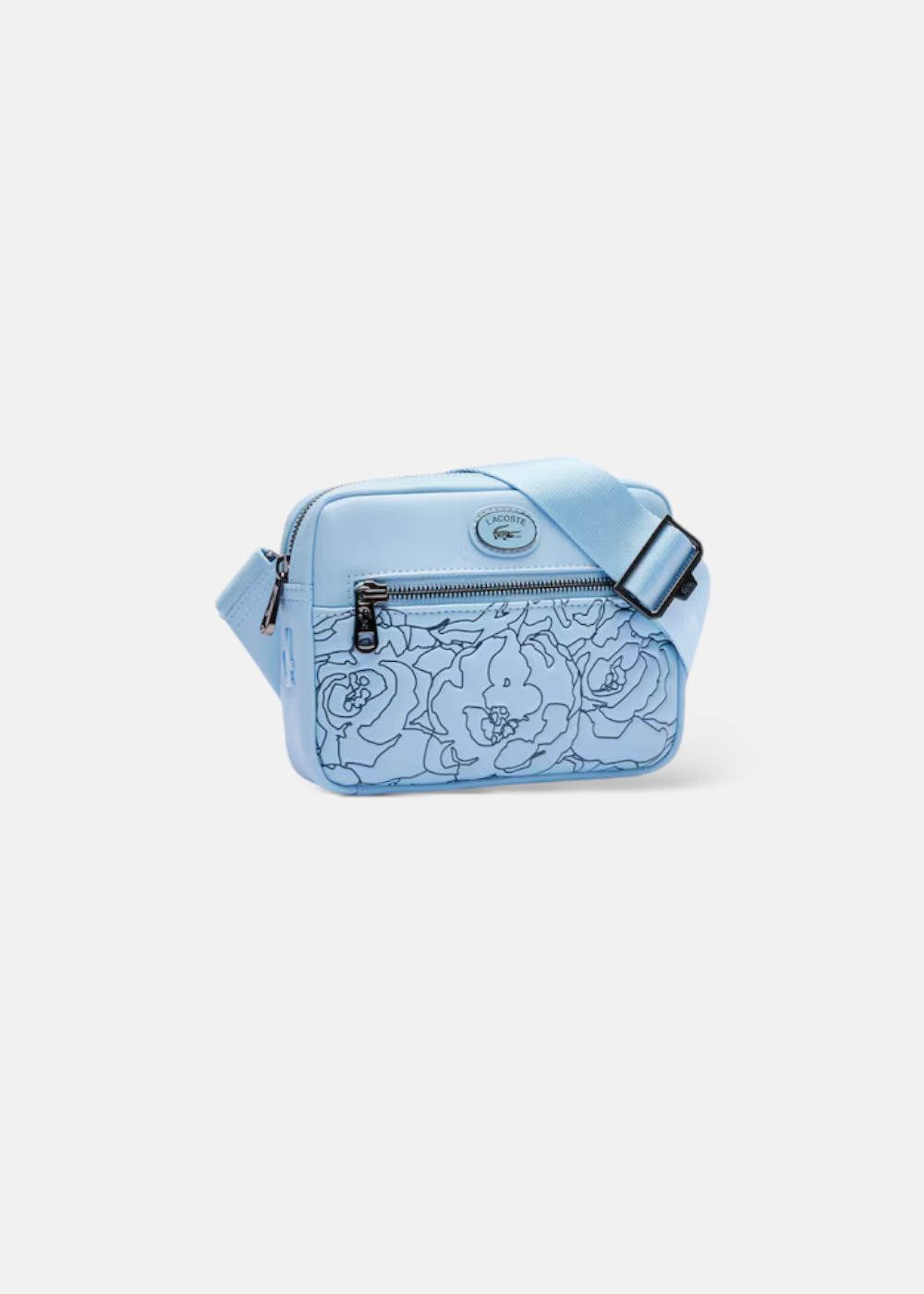 Sacoche bandoulière Lacoste flower cookie - bleu