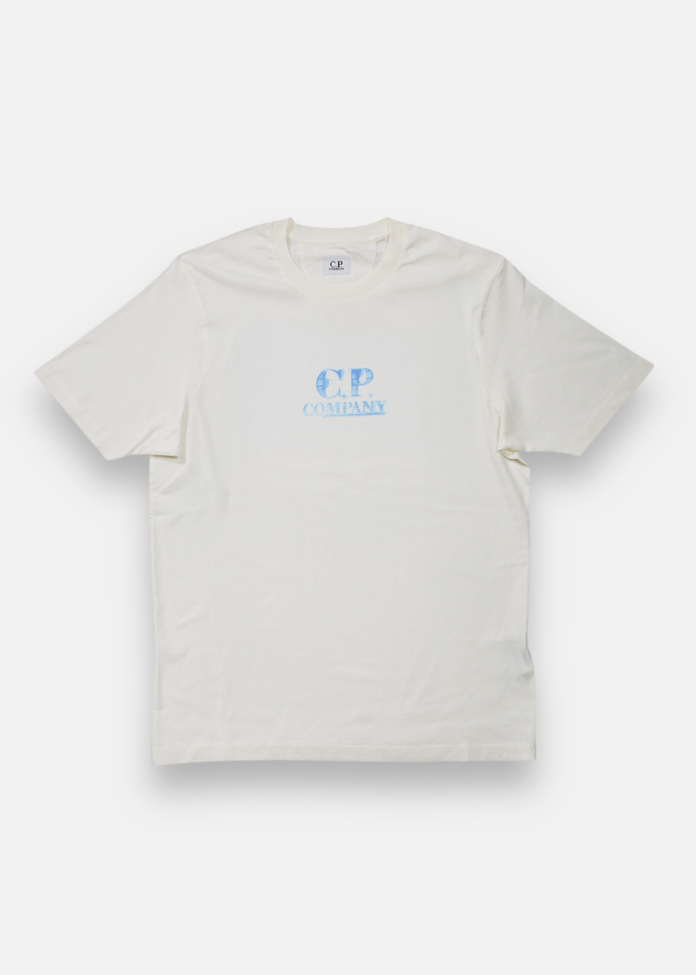 T-shirt C.P. Company brush - blanc