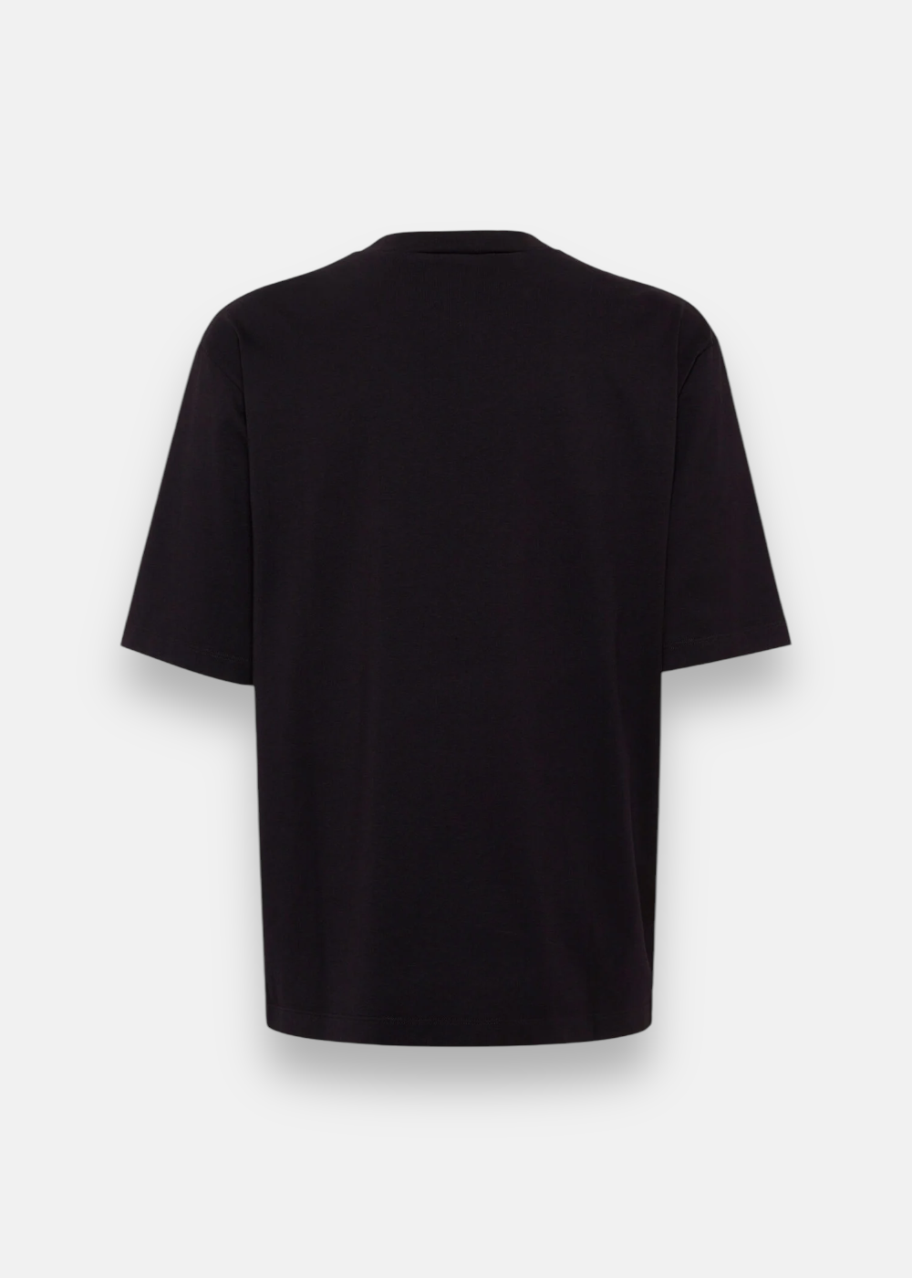 T-shirt Ample en Jersey Coton- Noir