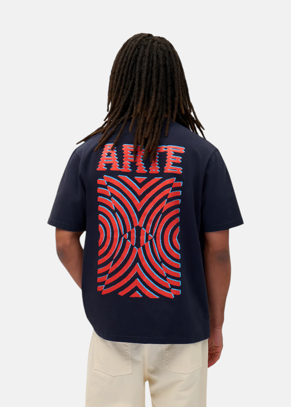 T-shirt imprimé dans le dos - Navy