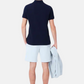 Short en molleton de coton - Bleu