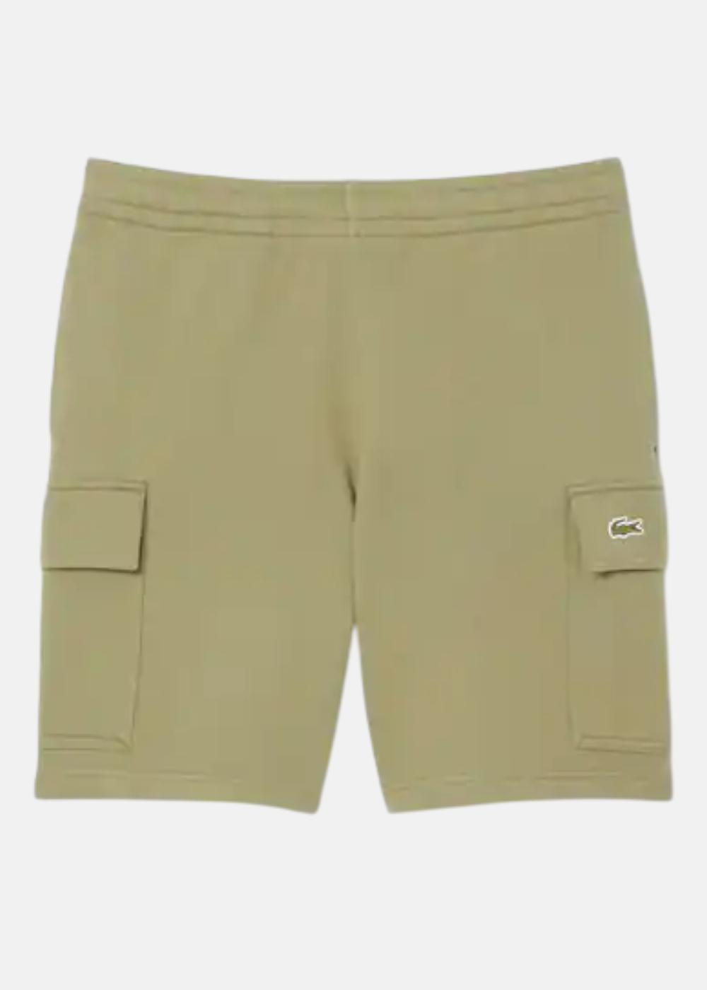 Short cargo en molleton de coton - kaki