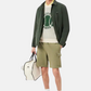 Short cargo en molleton de coton - kaki