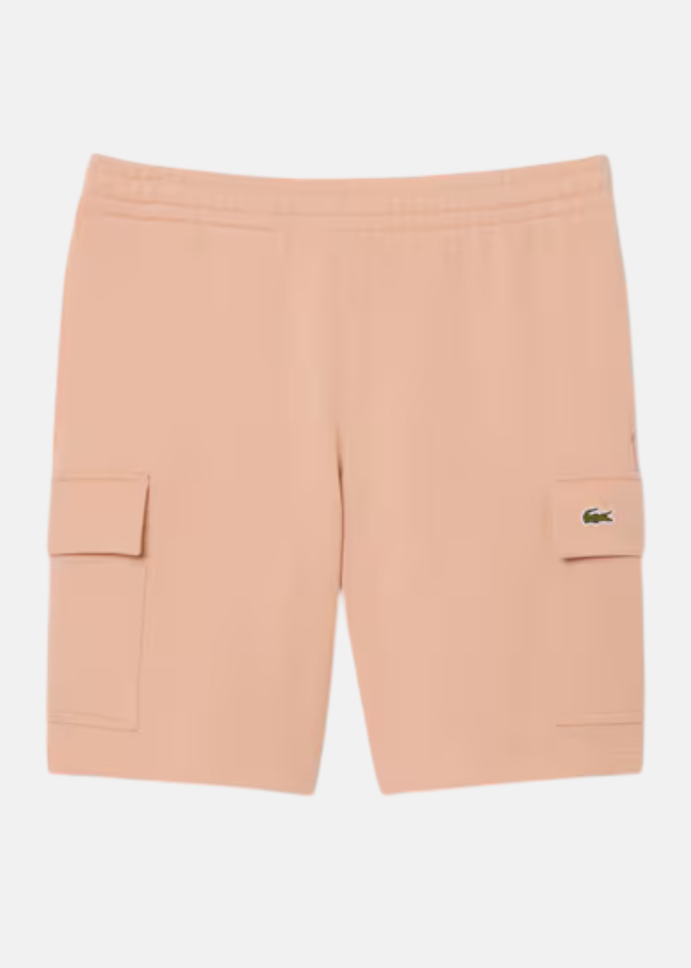 Short cargo en molleton de coton - rose pâle