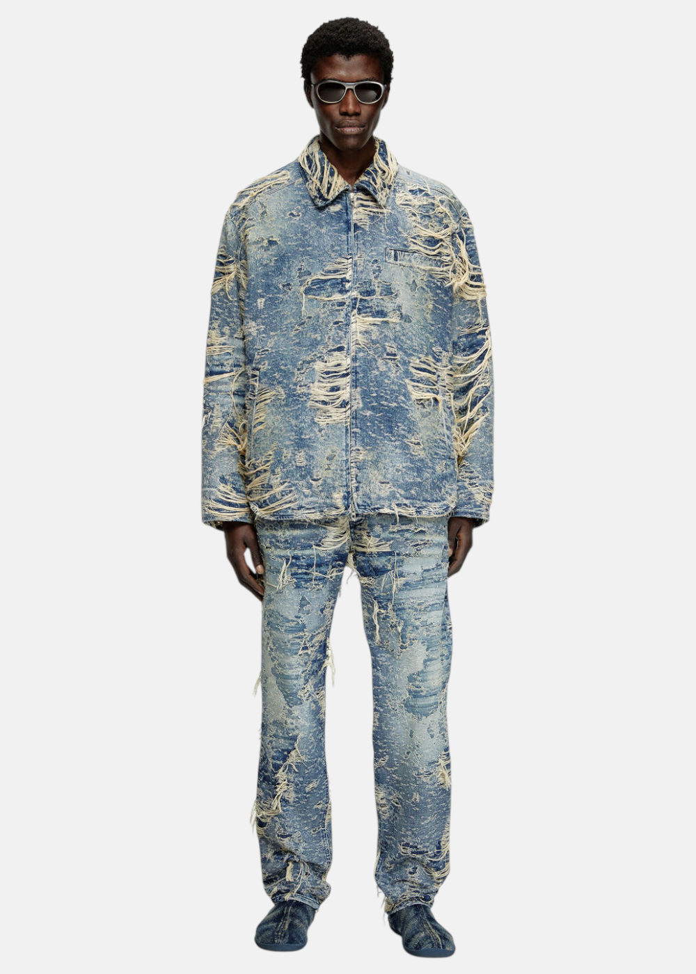 Veste D-Ivar-FSG1 – Denim à Fils Flottants