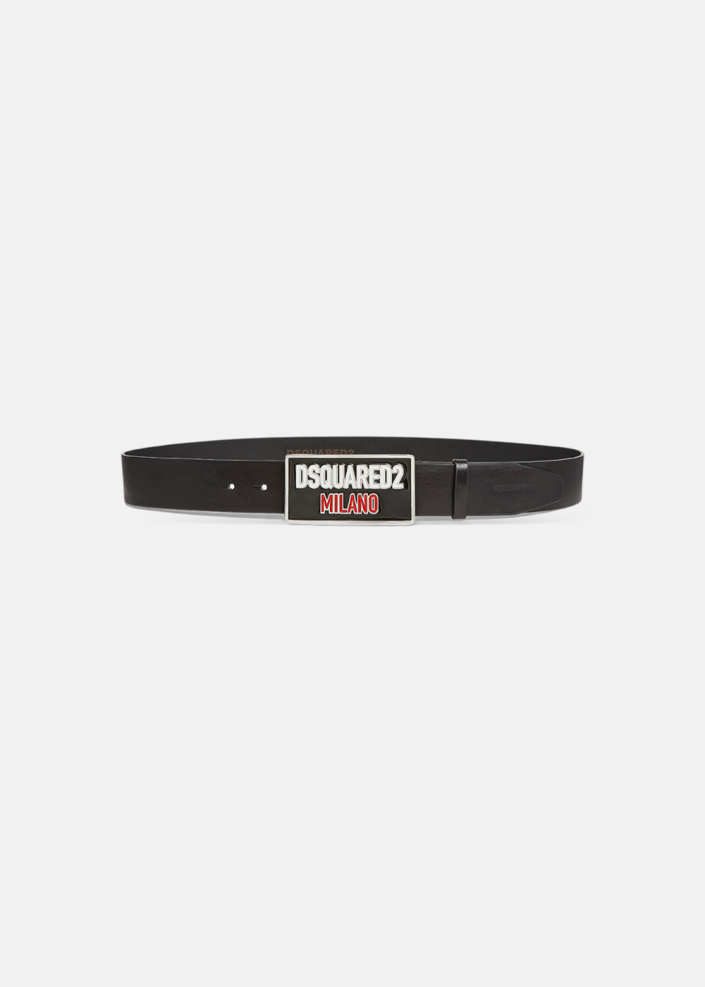 Ceinture à Plaque Logo Dsquared2 en cuir