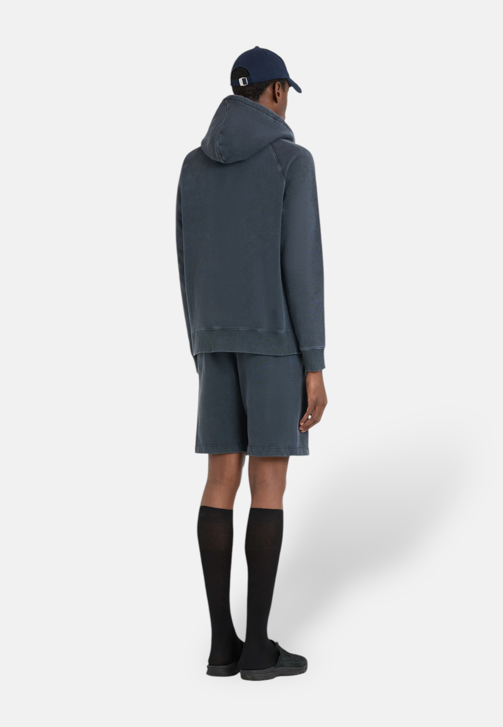 Sweat à capuche zippé university - marine