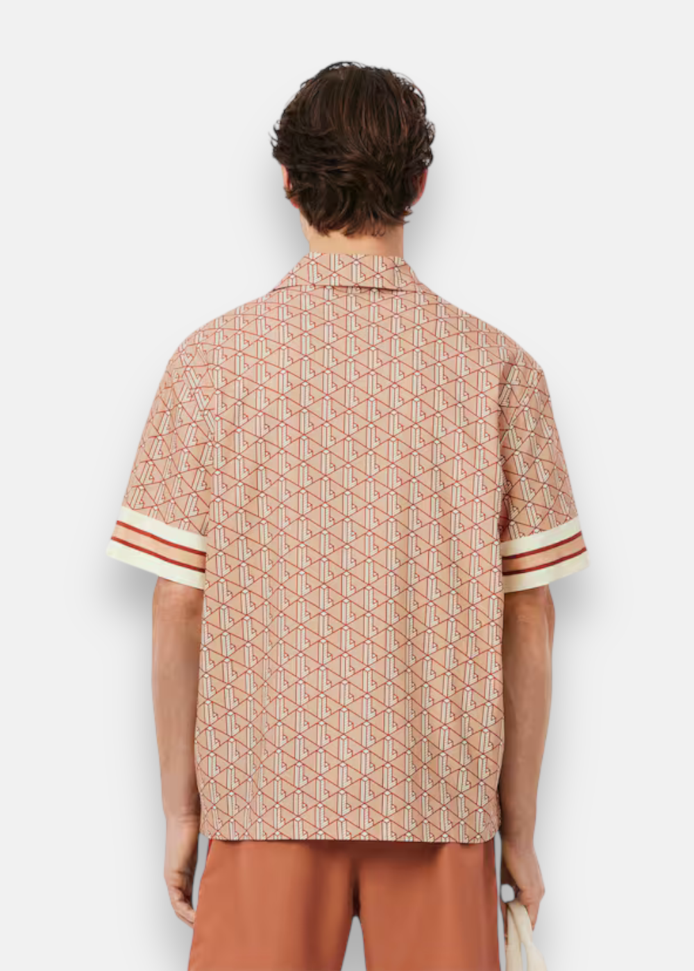 Chemise Monogramme en twill – Beige