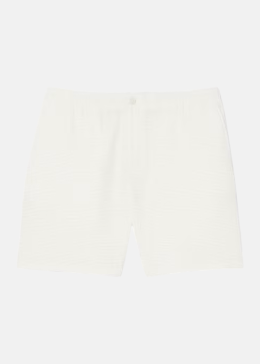 Short en coton gauffré – Blanc