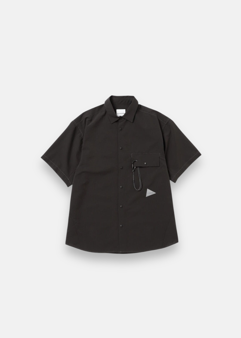 Chemise Technique SS – Charcoal Stretch & Respirante